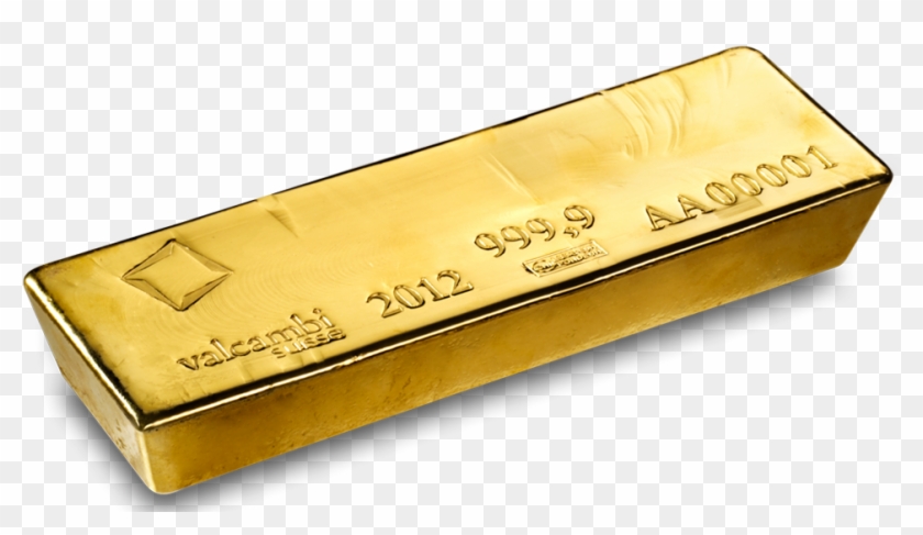 Gold Kilo Bar Transparent Clipart. 