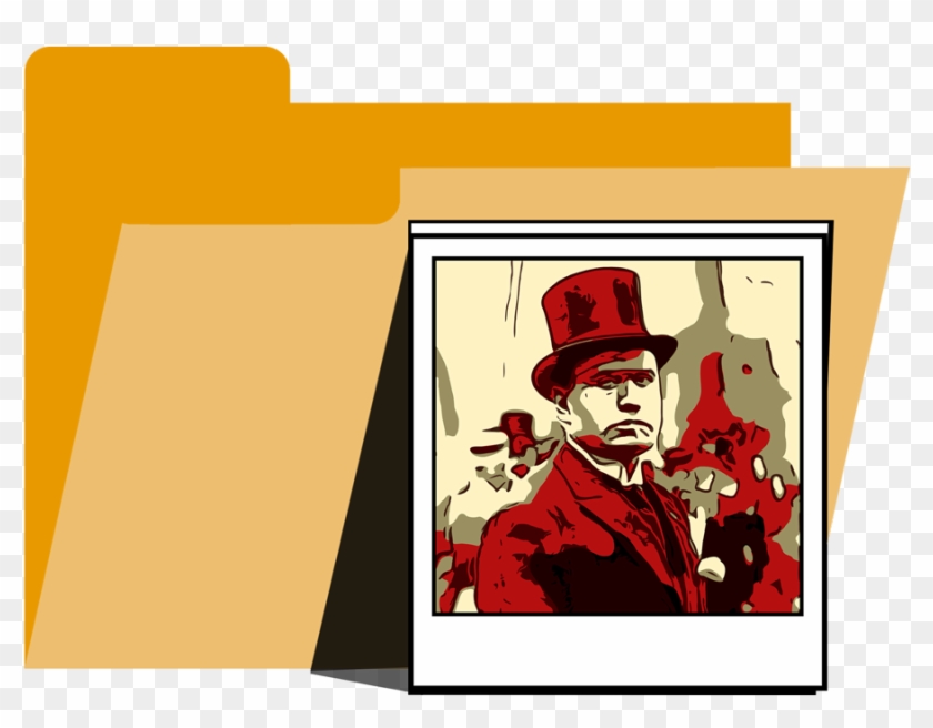 Mussolini User Folder Icon - Cartoon Clipart #5234285