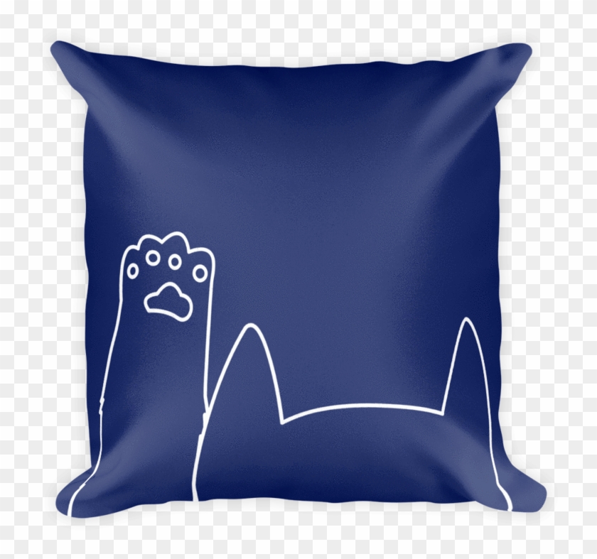 Minimalist Cat Vibrant, Soft And Stylish Square Pillows - Pillow Clipart #5234543