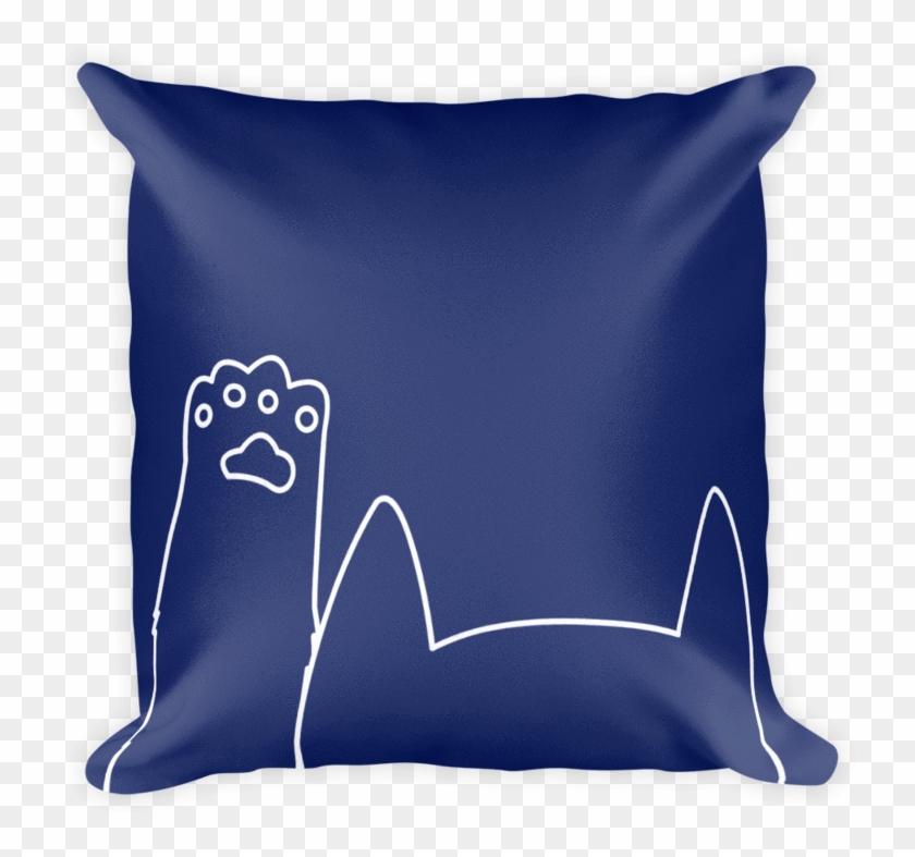 Minimalist Cat Vibrant, Soft And Stylish Square Pillows - Pillow Clipart