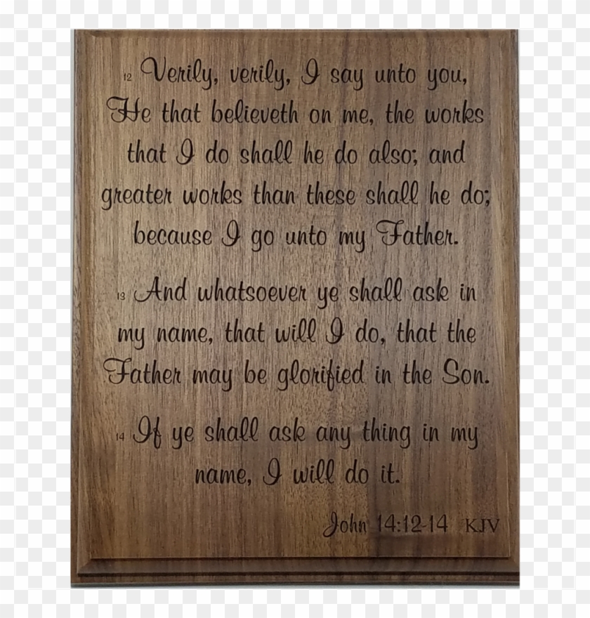 Bible Verse Plaque - Commemorative Plaque Clipart