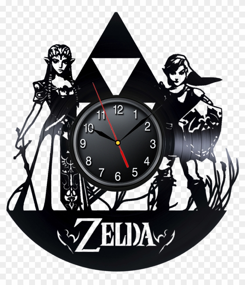 Art Vinyl Record Wall Decor Clock The Legend Of Zelda - Legend Of Zelda Clock Clipart