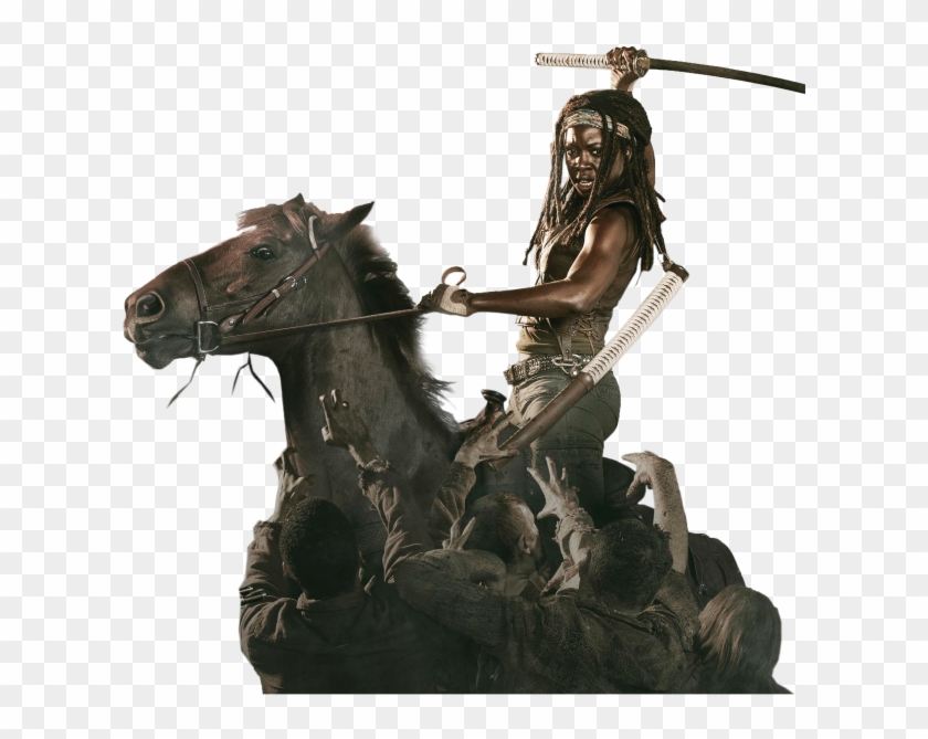 Png Michonne - Walking Dead Png Michonne Clipart