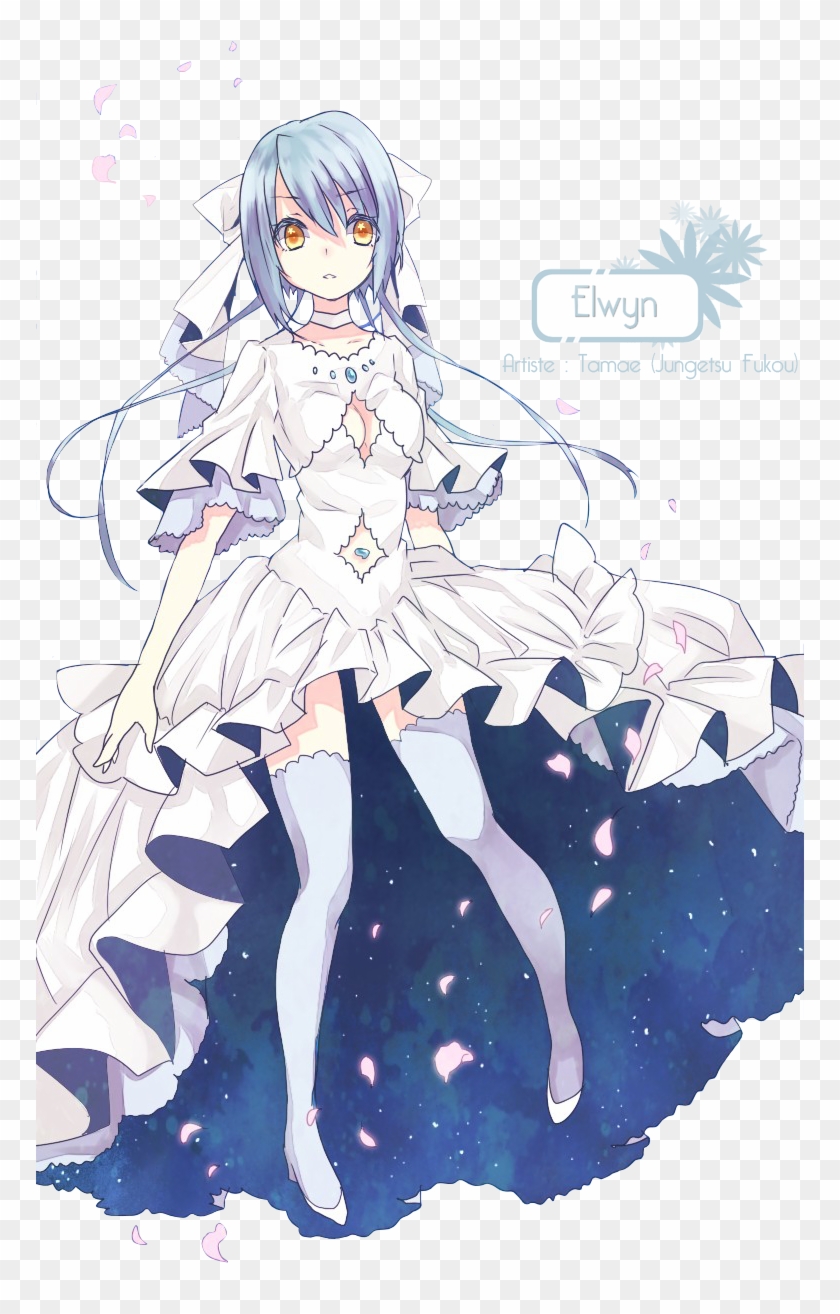 Shojo Sayaka Miki Cheveux Courts Bleus Robe Mariee - Madoka Magica Goddess Sayaka Clipart