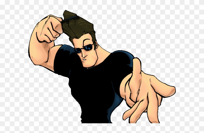 Guqkxnk - Johnny Bravo In Mirror Clipart #5236541