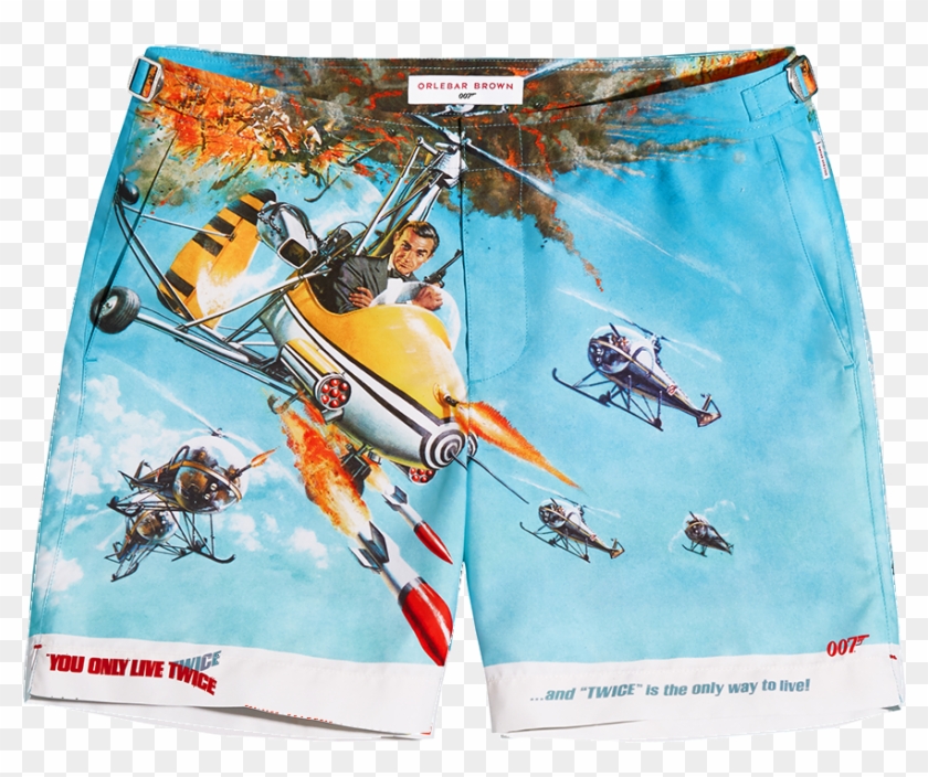 Orlebar Brown James Bond You Only Live Twice Sean Connery - Orlebar Brown James Bond Shorts Clipart #5236592