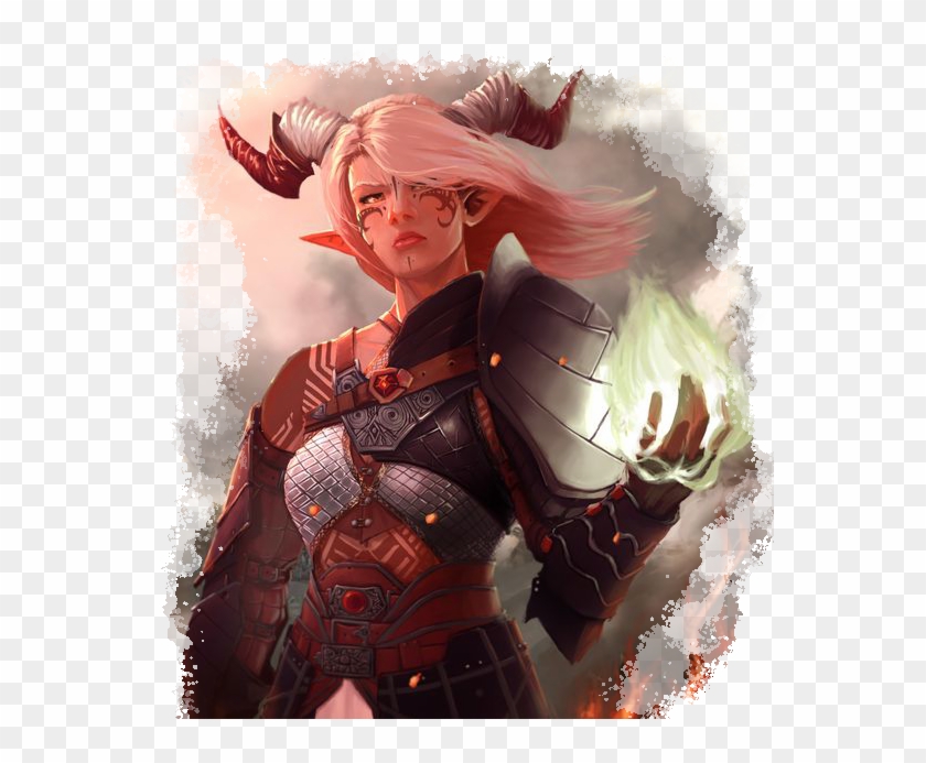 Zariel - Bard Female Tiefling 5e Clipart