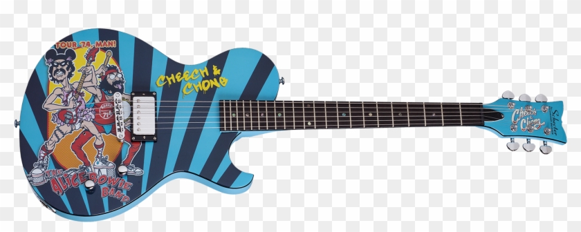Solo-6 Cheech And Chong - Cheech And Chong Signed Guitar Clipart