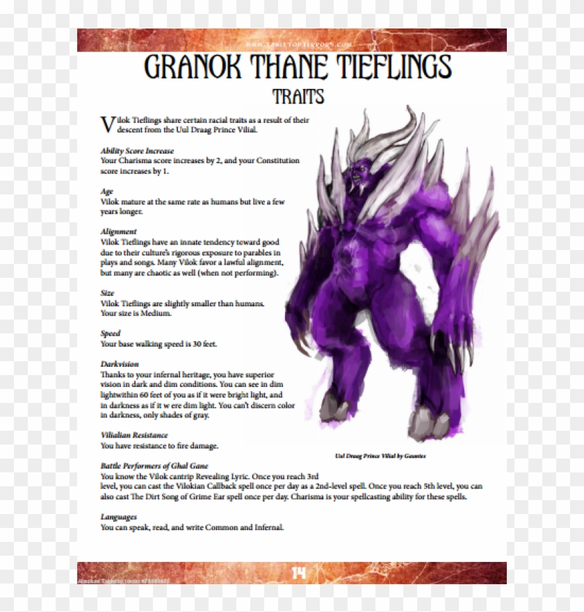 The Tieflings Of Dragongrin [pdf] - Tiefling Book Purple Clipart
