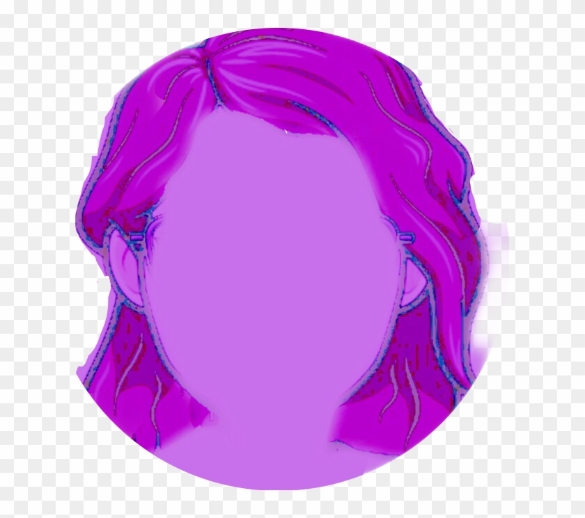 #hair #purple #purplehair #silhouettes #silhouette - Illustration Clipart #5238199