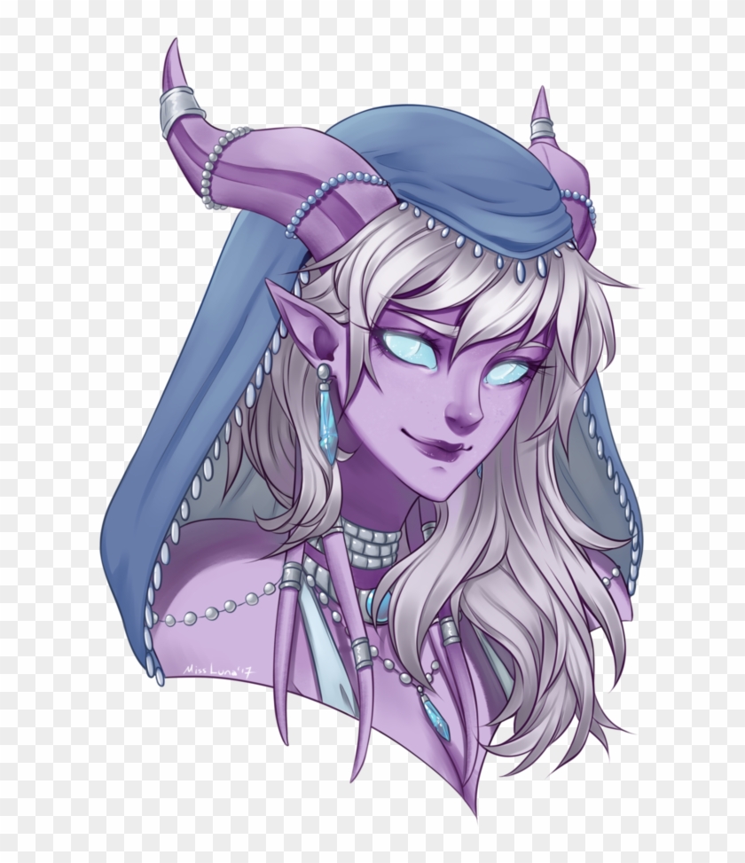Tabitha, Tiefling Dispater - Drawing Female Draenei Clipart