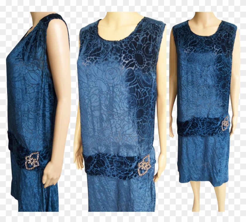 Vintage 1920s Dress // 20s Dress // Roaring 20s Dress - Day Dress Clipart #5238487