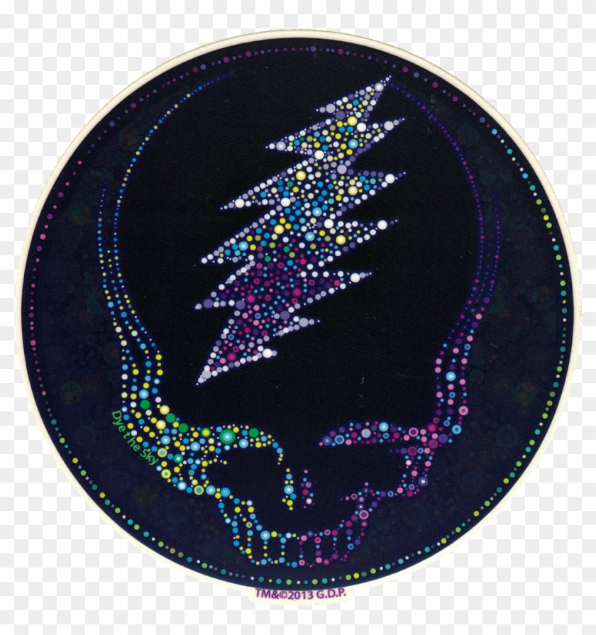 Grateful Dead Sparkling Steal Your Face - Circle Clipart #5238563