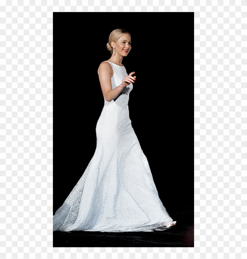 Jennifer Lawrence Pale Blue Lace Gown Online 'the Hunger - Gown Clipart #5238821