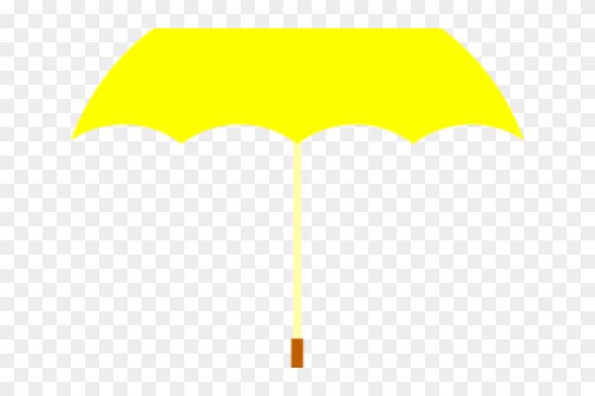 Drawn Umbrella Yellow Umbrella - Umbrella Clipart #5239106