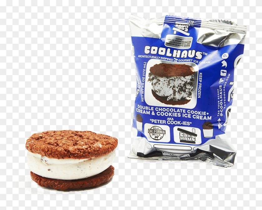 Double Chocolate Cream Cookies - Coolhaus Ice Cream Sandwiches Clipart