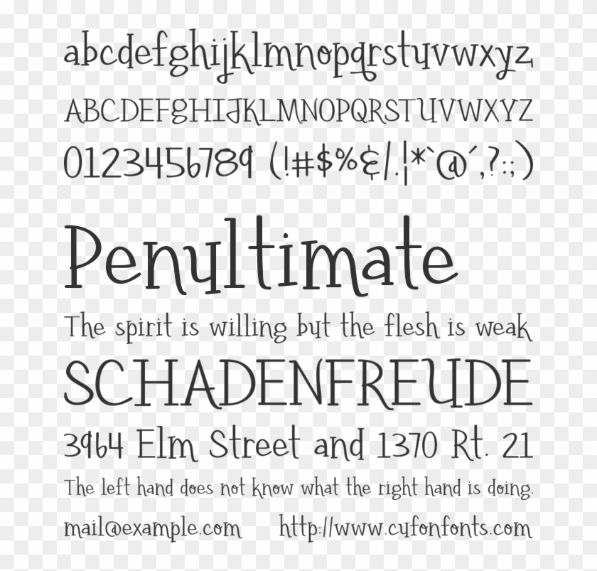 Yellow Umbrella Font Preview - Billabong Font Clipart