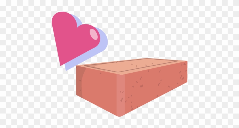 Red Brick - Heart Clipart #5239563