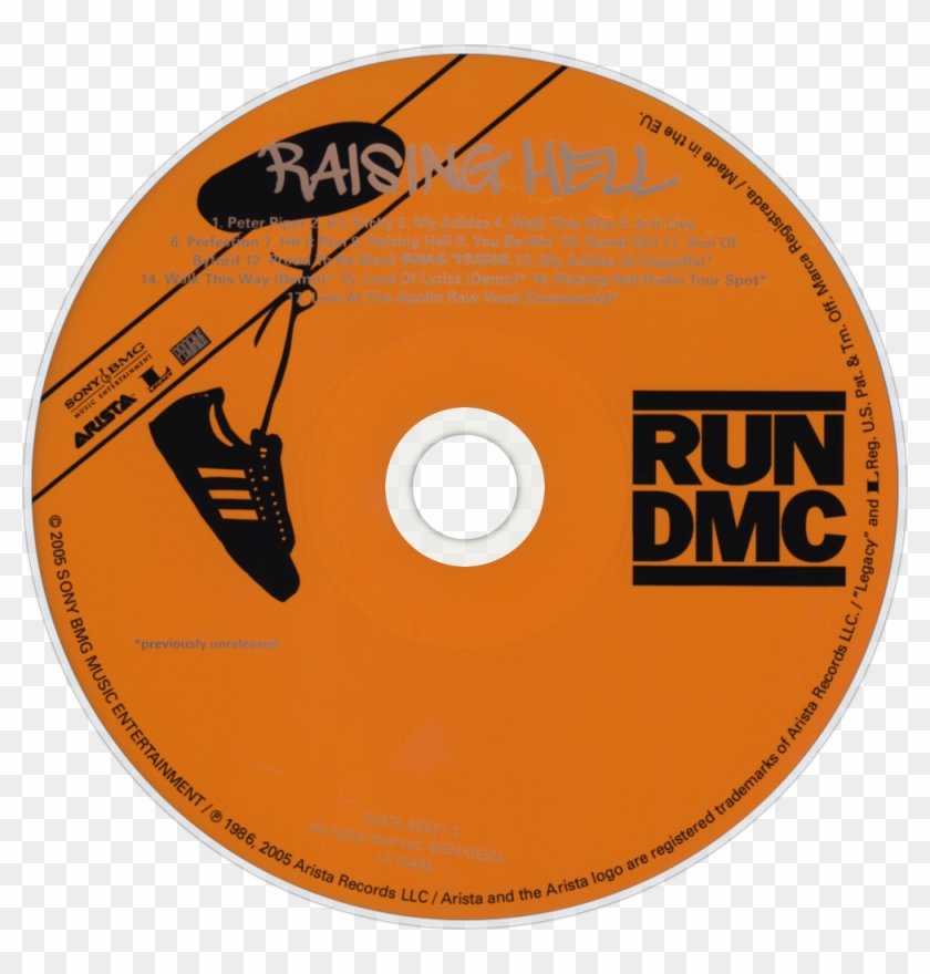 Run-d - M - C - Raising Hell Cd Disc Image - Run Dmc T Shirt Clipart