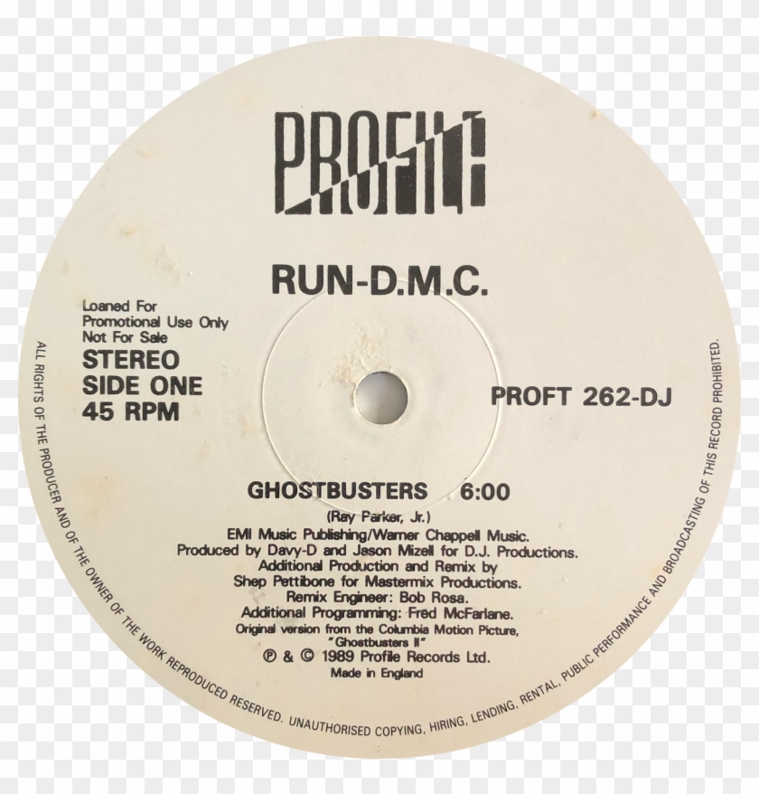 Ghostbusters Pause (vinyl, 12'' Promo 1989)(profile - Everything That Shines Ain T Gold Clipart #5240052