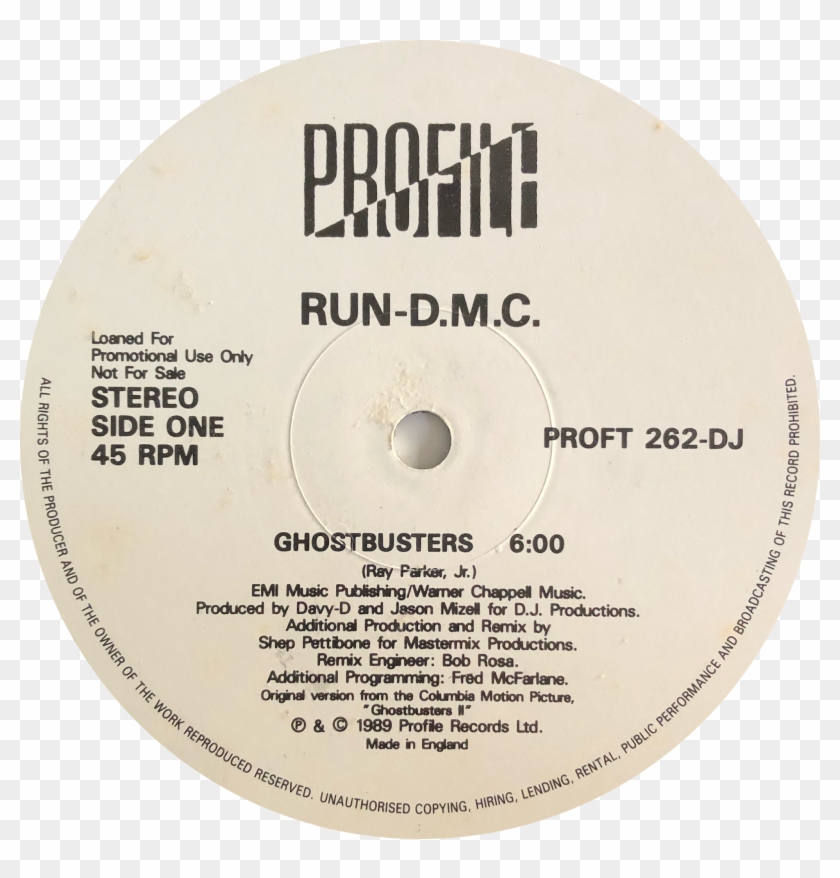 Ghostbusters Pause (vinyl, 12'' Promo 1989)(profile - Everything That Shines Ain T Gold Clipart