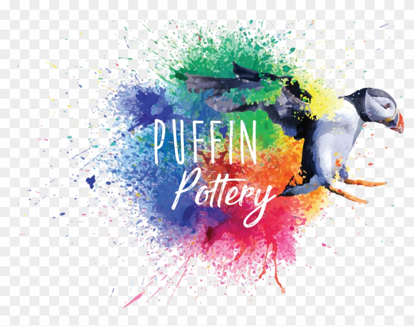 Puffin Pottery Puffin Pottery - Paint Splashes Clipart #5240538