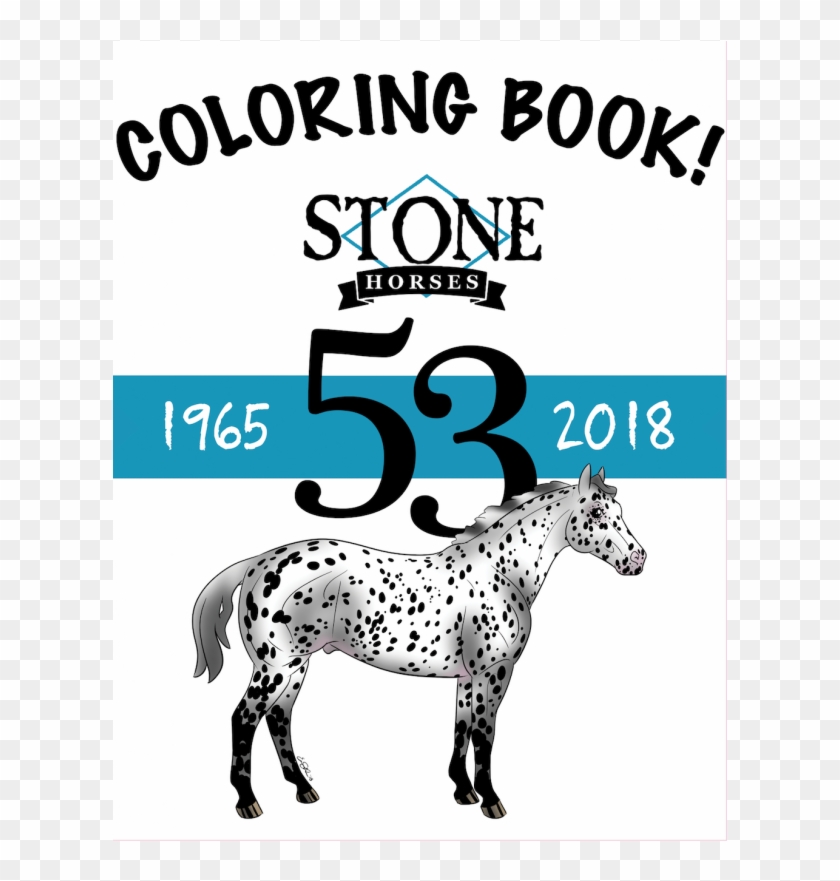 Stone Horse Coloring Book 16 Pages - Mane Clipart