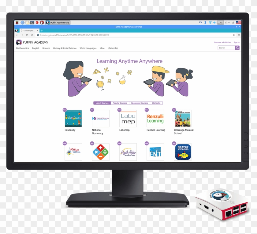 Puffin Internet Terminal - Computer Monitor Clipart #5240767