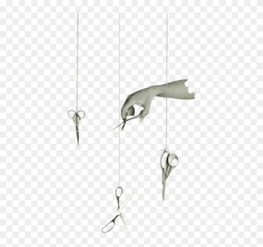 #surreal #puppetstrings #scissors #freetoedit - Earrings Clipart