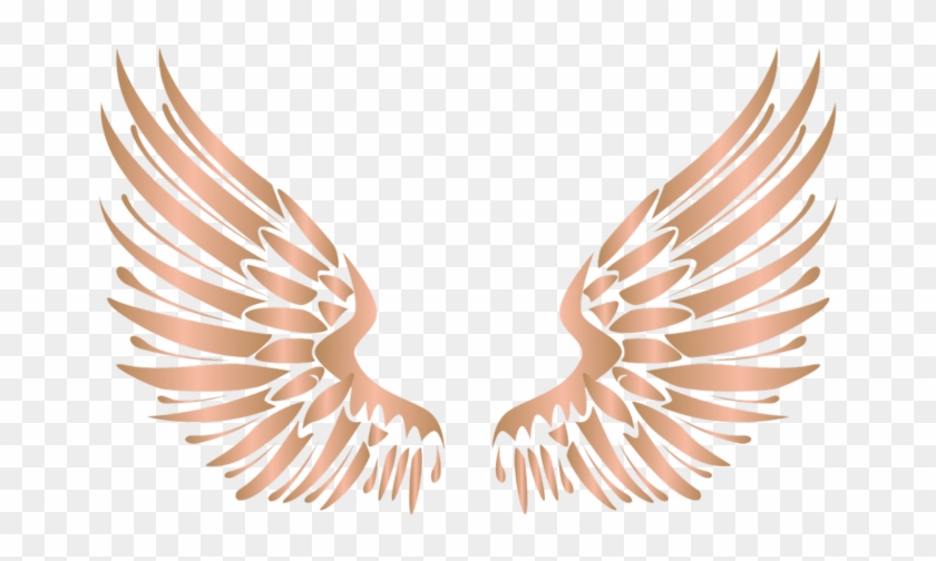 #wings #wing #bronze #gold #metal #silver #angel #angels - Golden Wings Png Clipart