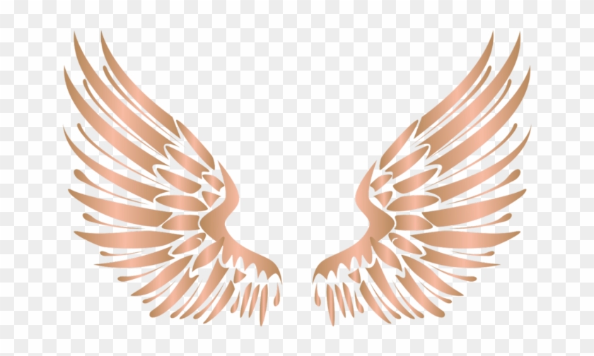 #wings #wing #bronze #gold #metal #silver #angel #angels - Golden Wings Png Clipart #5241089