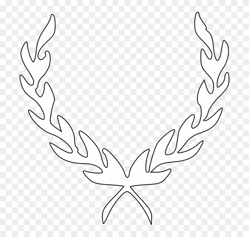 Laurels, Laurel Wreath, Wreath, Accolade, Winner, Award - Corona De Laurel En Blanco Clipart