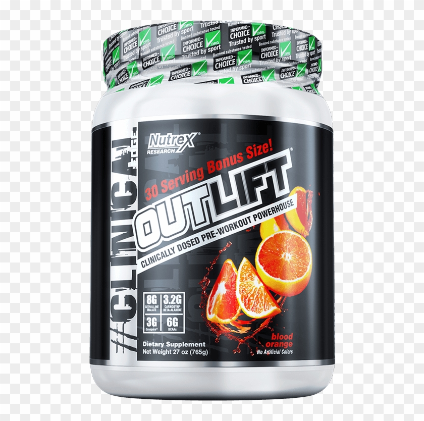 The Clinically-dosed Nutrex Outlift Pre Workout Welcomes - Nectar Clipart #5241203