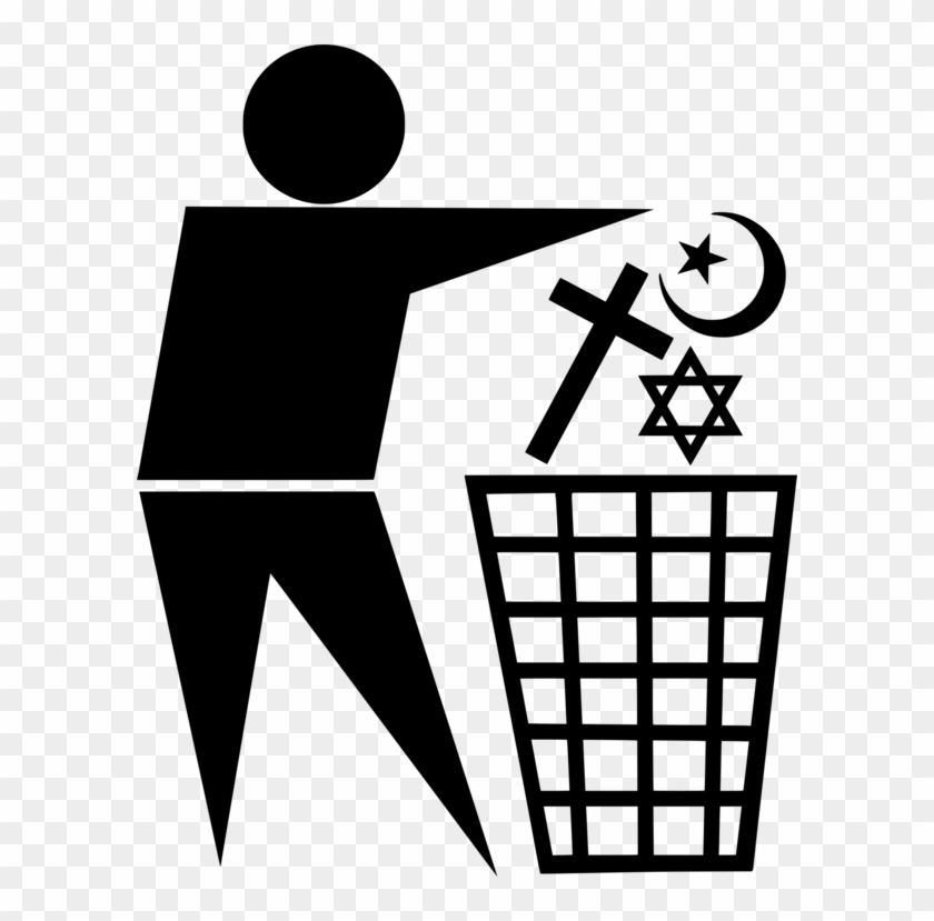 Antireligion Atheism Agnosticism Freedom Of Religion - Loss Of Faith Symbols Clipart