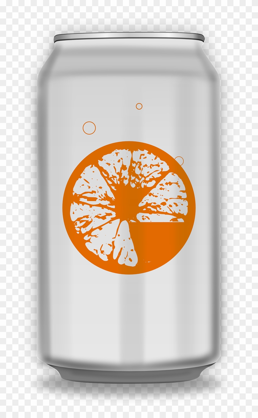Can Drink Orange Soda Metal Png Image - Orange Soda Can Transparent Clipart #5241764