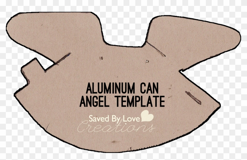 Aluminum Can Angel Template - Label Clipart