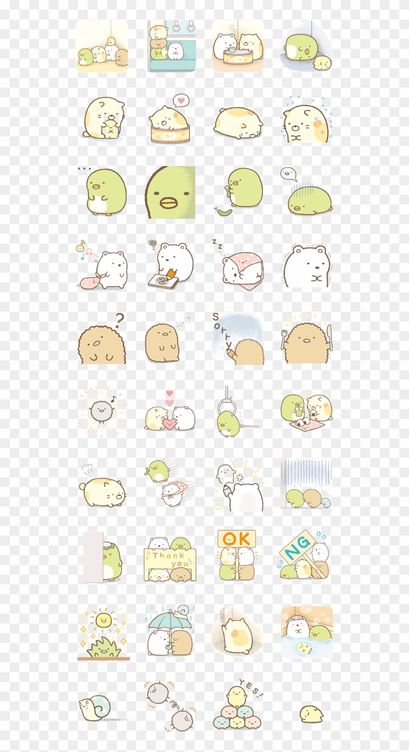 Sumikko Gurashi Line Sticker Clipart