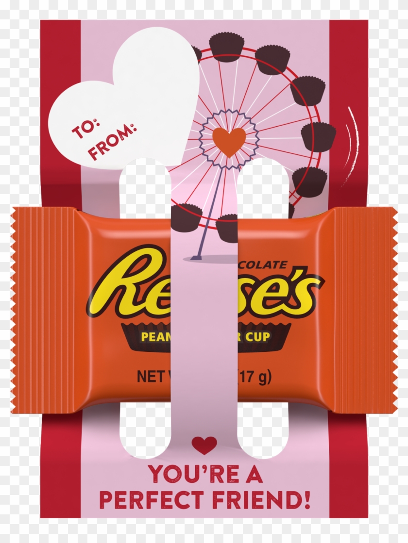 Reese's & Kit Kat Valentine's Exchange With Cards Adds - Reese's Peanut Butter Cups Clipart #5242354
