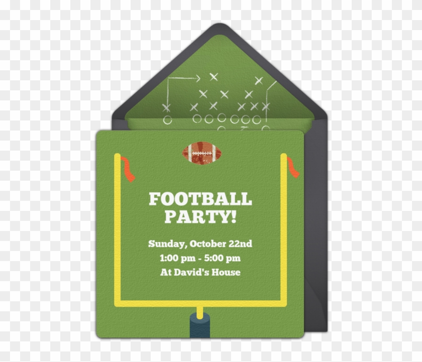 Football Uprights Online Invitation - Flag Football Clipart