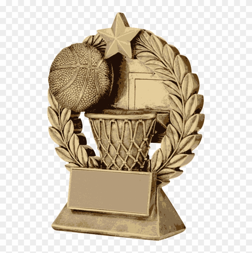 Garland Basketball Resin Trophy - Trophy Clipart #5242670