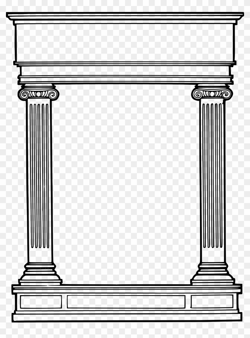 This Free Icons Png Design Of Simple Roman Frame - Roman Pillars Clipart Transparent Png
