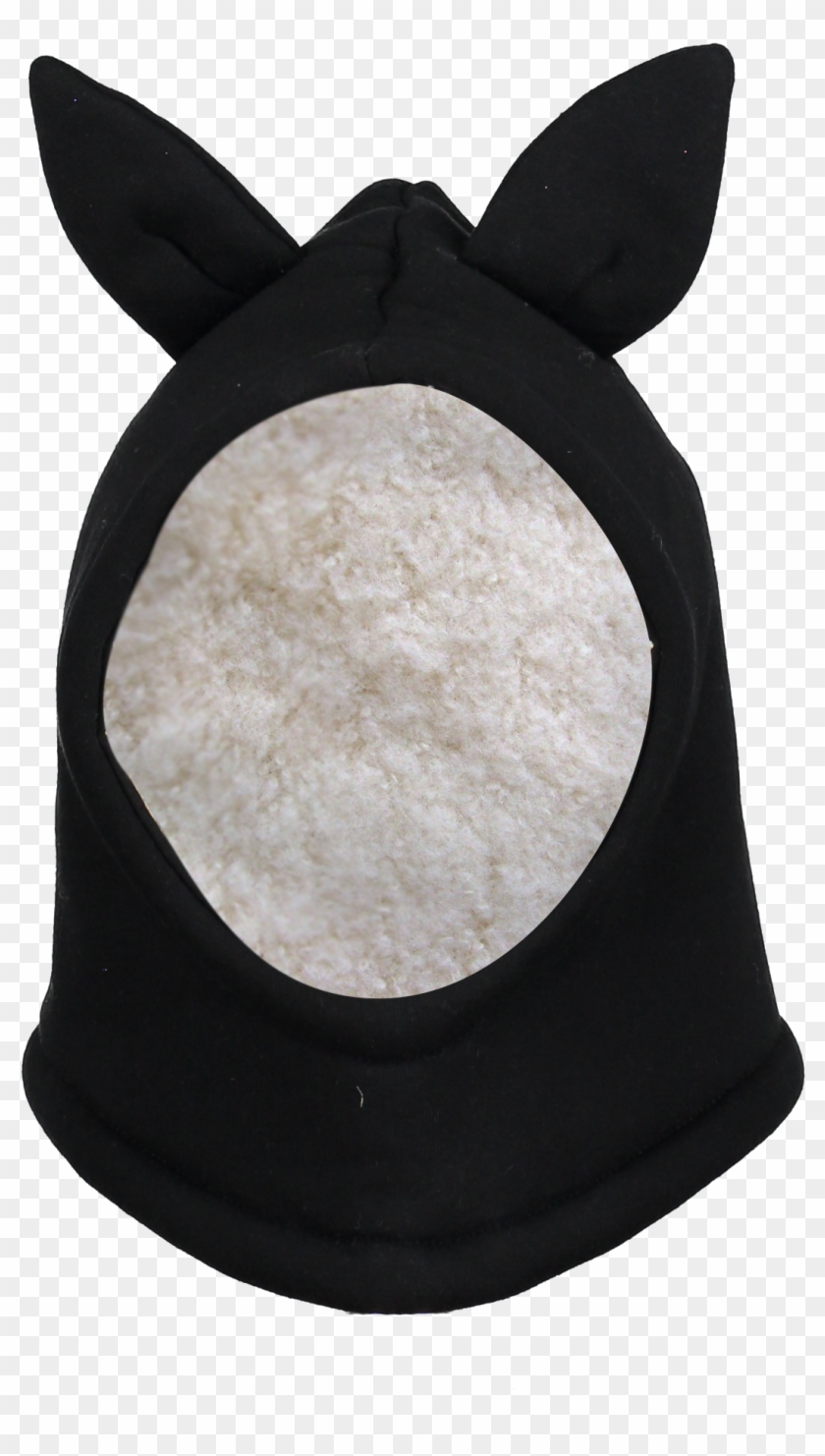 Beau Loves Baby Rabbit Balaclava With Ears Black - Black-and-white Clipart