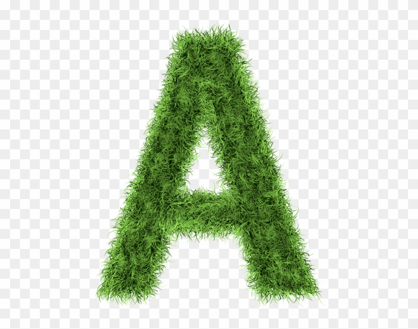 Football Font - Letter A Grass Clipart