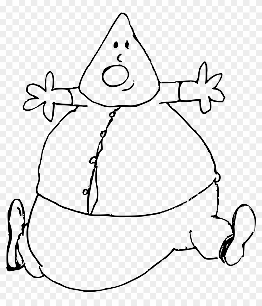 This Free Icons Png Design Of Jumping Jack Flash - Caricatura De Hombre Gordo Clipart