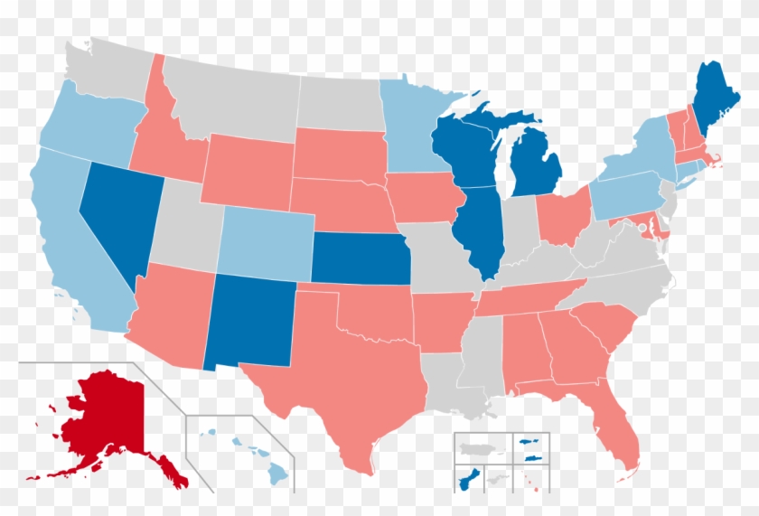 2018 United States Gubernatorial Elections - States Where Gay Marriage Is Legal 2019 Clipart #5244612