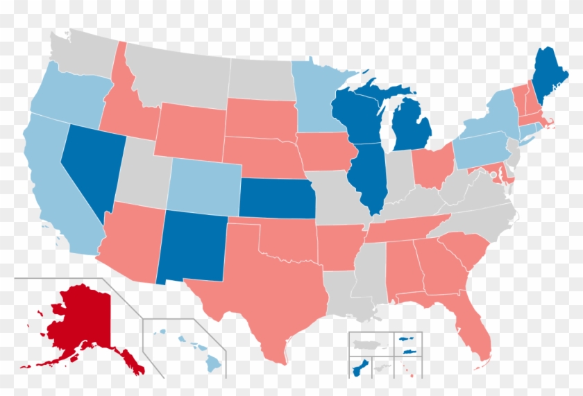 2018 United States Gubernatorial Elections - States Where Gay Marriage Is Legal 2019 Clipart