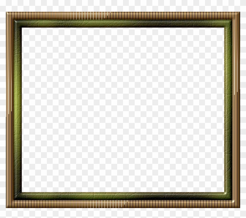 Frame Brown Green Outline Png Image - Picture Frame Clipart