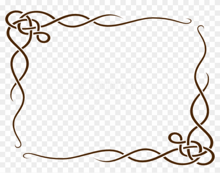 Brown Border Frame Png Clipart #5245544