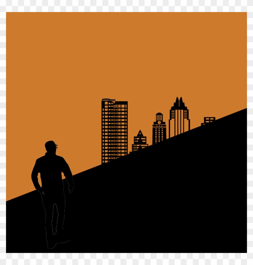Austin Hipster - Silhouette Clipart