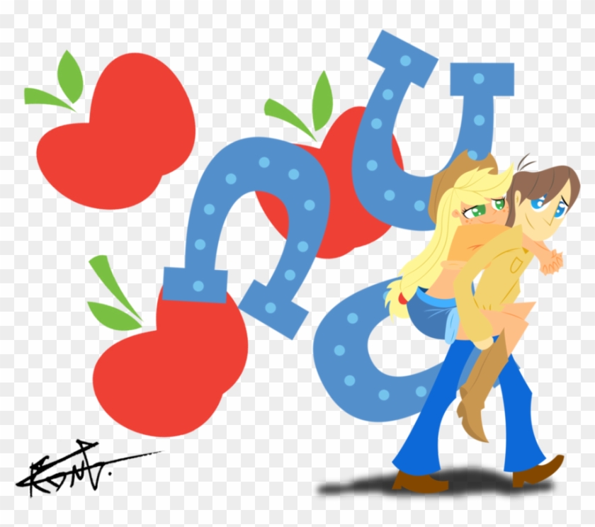 Applejack Caramel Apple Mammal Cartoon Vertebrate Clip - Png Download #5245577